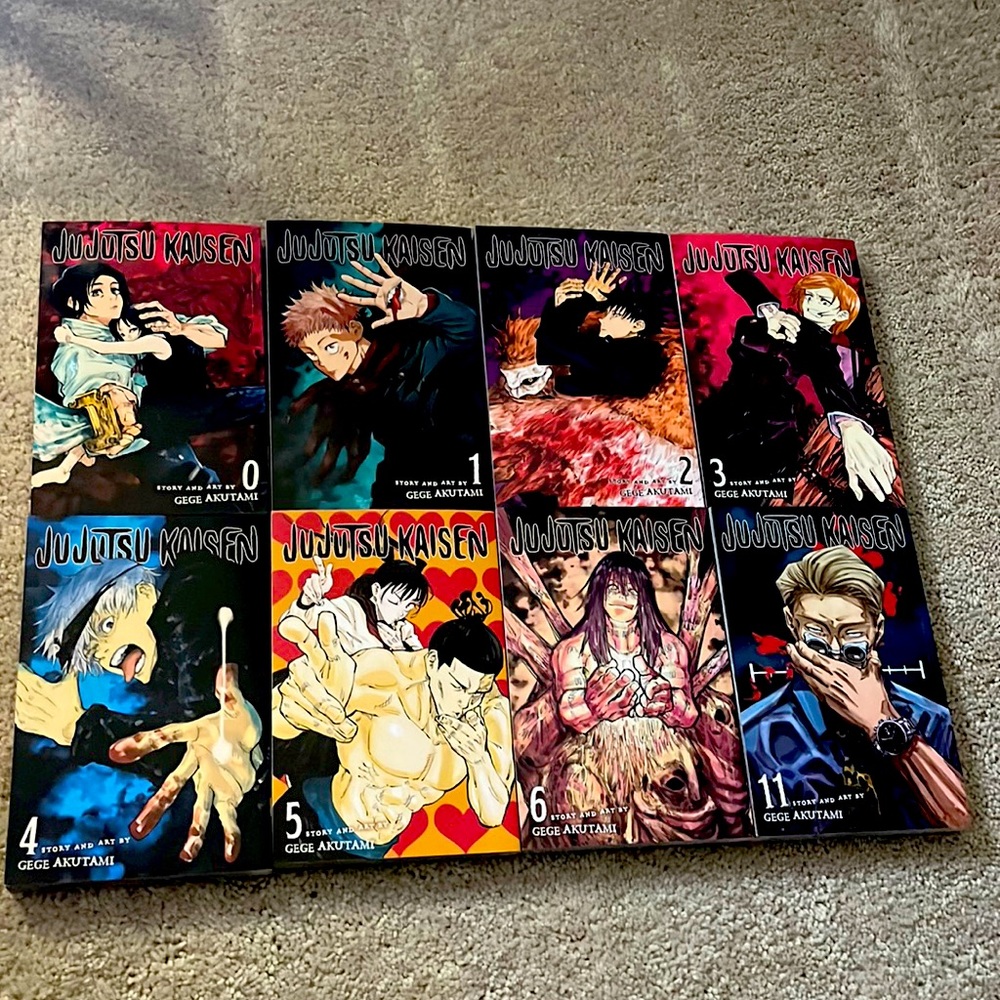 Jujutsu Kaisen Manga volumes 0 - 6 and 11